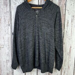 Torrid Super Soft Plush Hoodie Half Zip Pullover Charcoal Gray Plus Size 1X